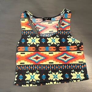 Tribal crop top